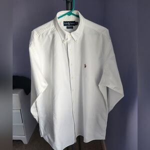 Men's Ralph Lauren 100% cotton white shirt